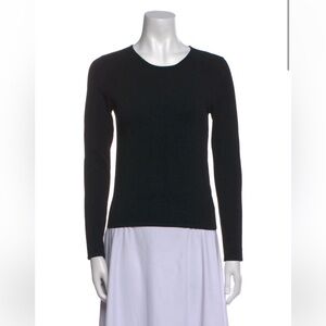 Brock Collection Classic Black Long Sleeve Women's Top size medium